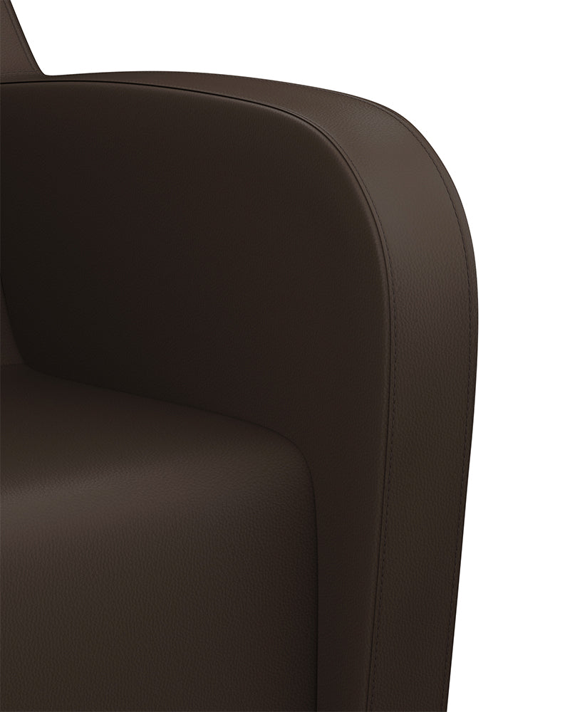 Fredda II - Brown washing unit with massage with black basin